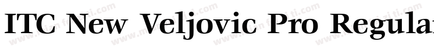 ITC New Veljovic Pro Regular字体转换